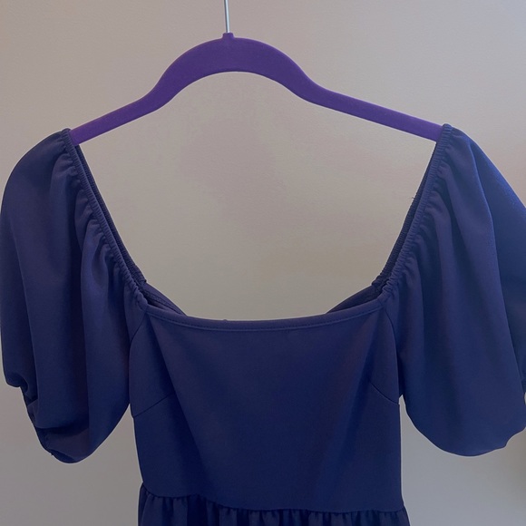 Small Blue Altar’d State Mini Dress - Picture 3 of 6